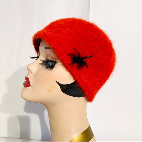 CIVIDCD Accessories - DIVIDCD Wool & Angora Orange Hat